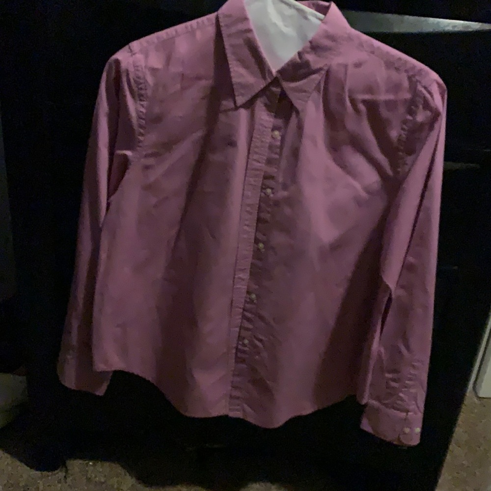 Ralph Lauren, button down blouse, size large